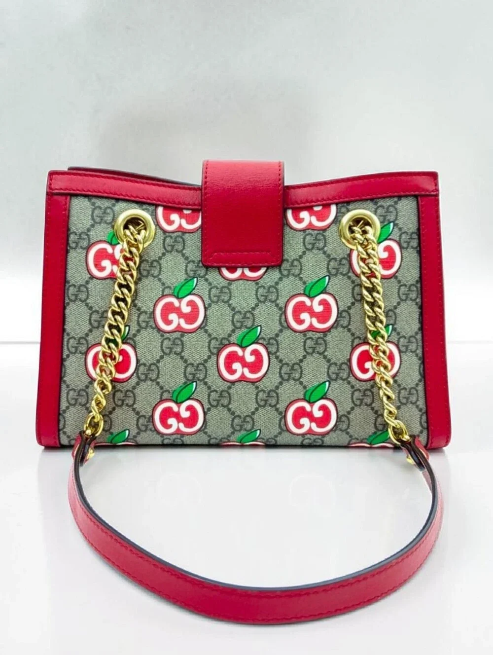 Gucci Limited Edition Padlock Small GG Supreme Apple Bag Shoulder Bag - Picture 13 of 14